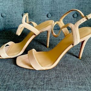 Barely warn strappy sandals